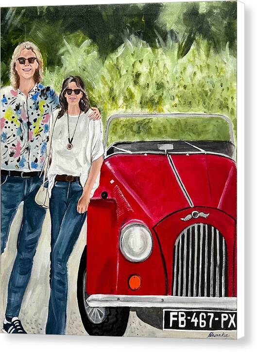 Monte Carlo Red Car 1 - Canvas Print