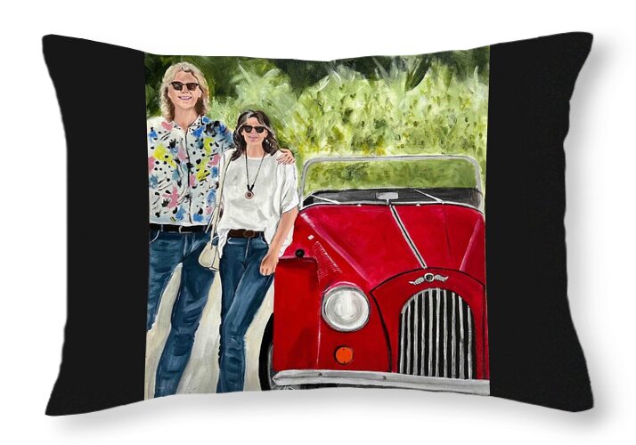 Monte Carlo Red Car 1 - Throw Pillow