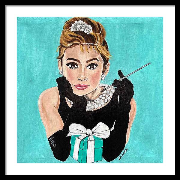 Audrey Hepburn - Framed Print