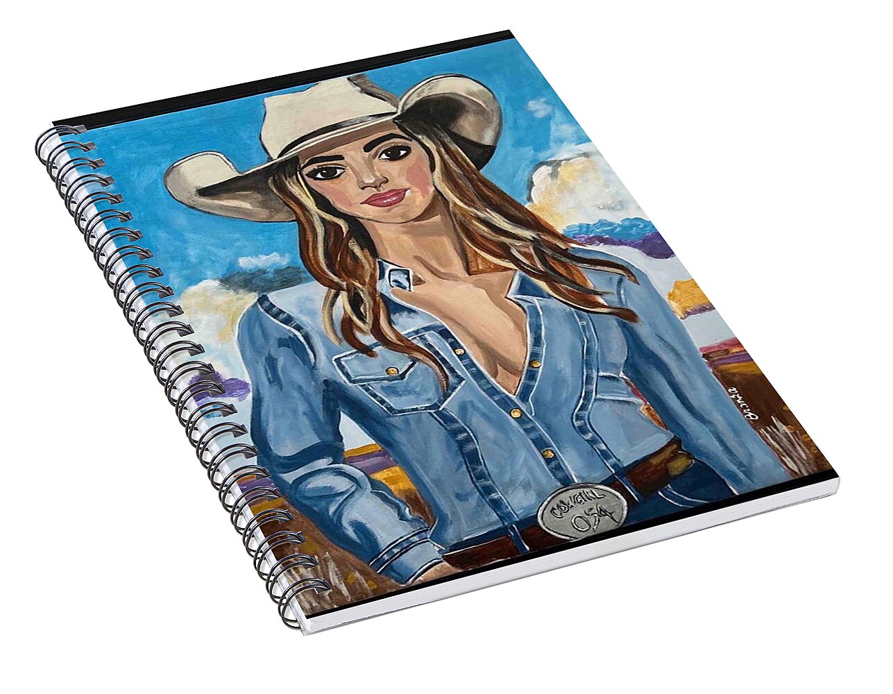 Cowgirl Marley - Spiral Notebook
