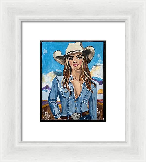 Cowgirl Marley - Framed Print