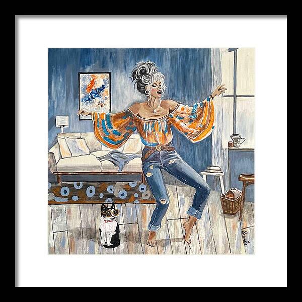 Dancing in my Living Room - Framed Print