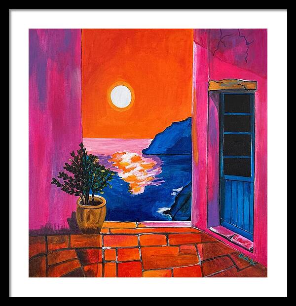 Million Dollar Sunset View - Framed Print