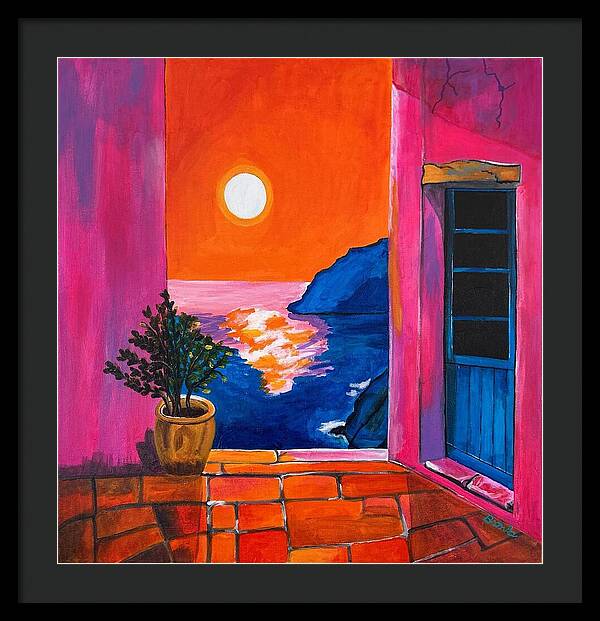 Million Dollar Sunset View - Framed Print