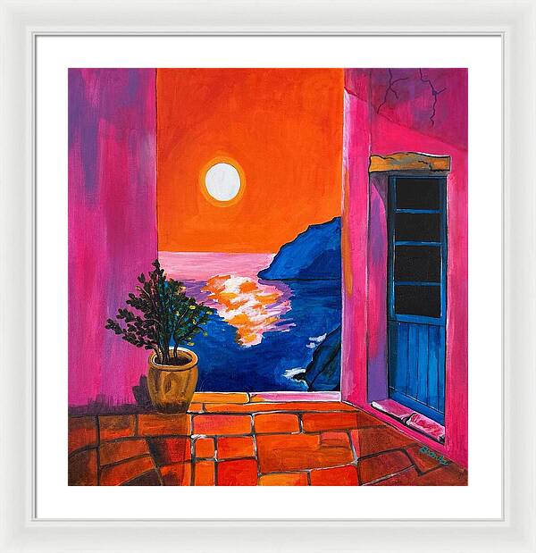 Million Dollar Sunset View - Framed Print