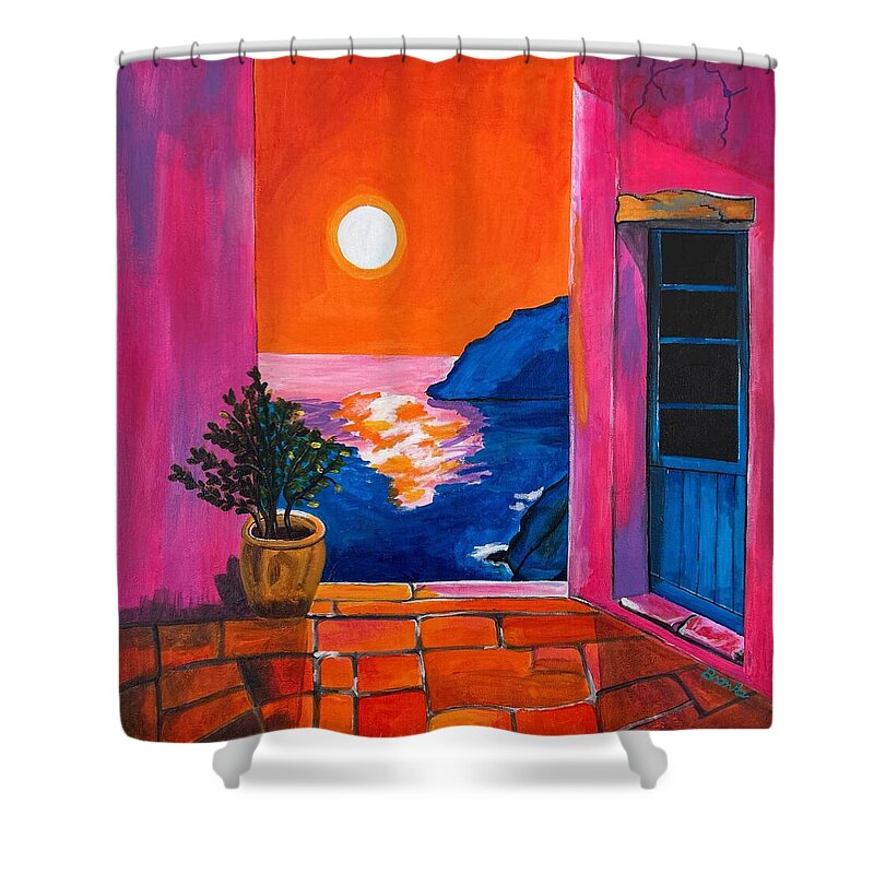 Million Dollar Sunset View - Shower Curtain