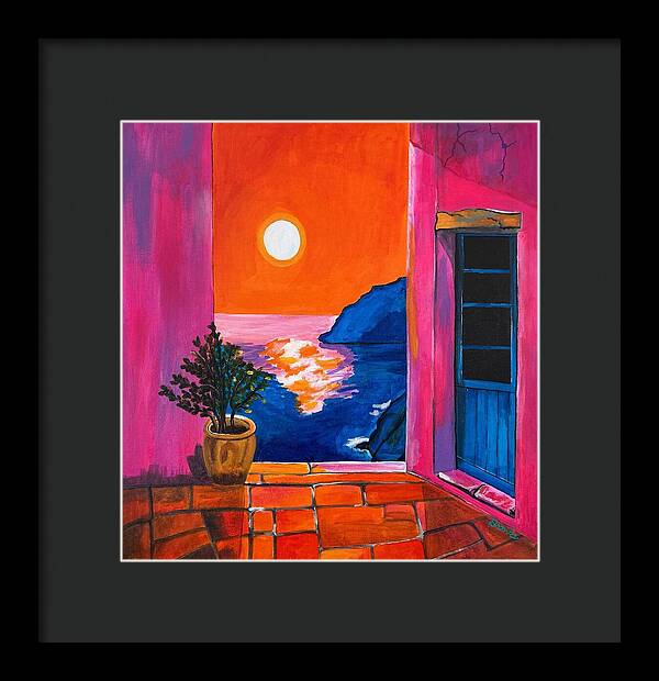 Million Dollar Sunset View - Framed Print