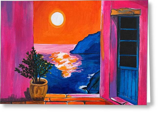 Million Dollar Sunset View - Greeting Card