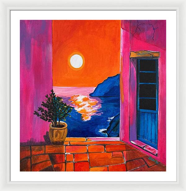 Million Dollar Sunset View - Framed Print