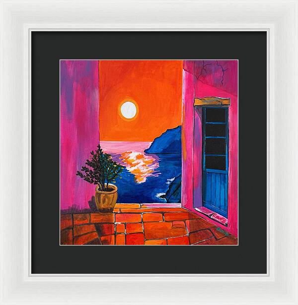 Million Dollar Sunset View - Framed Print
