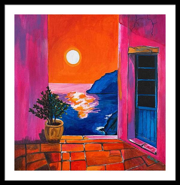 Million Dollar Sunset View - Framed Print