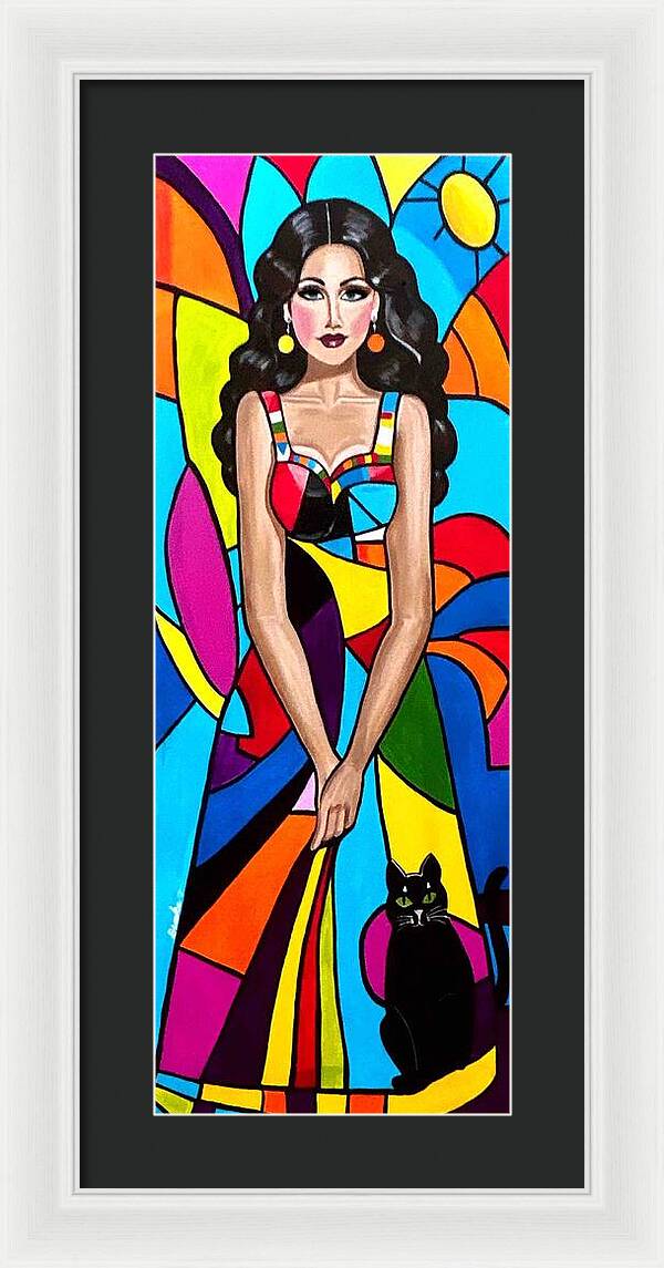 Natasha in colour - Framed Print