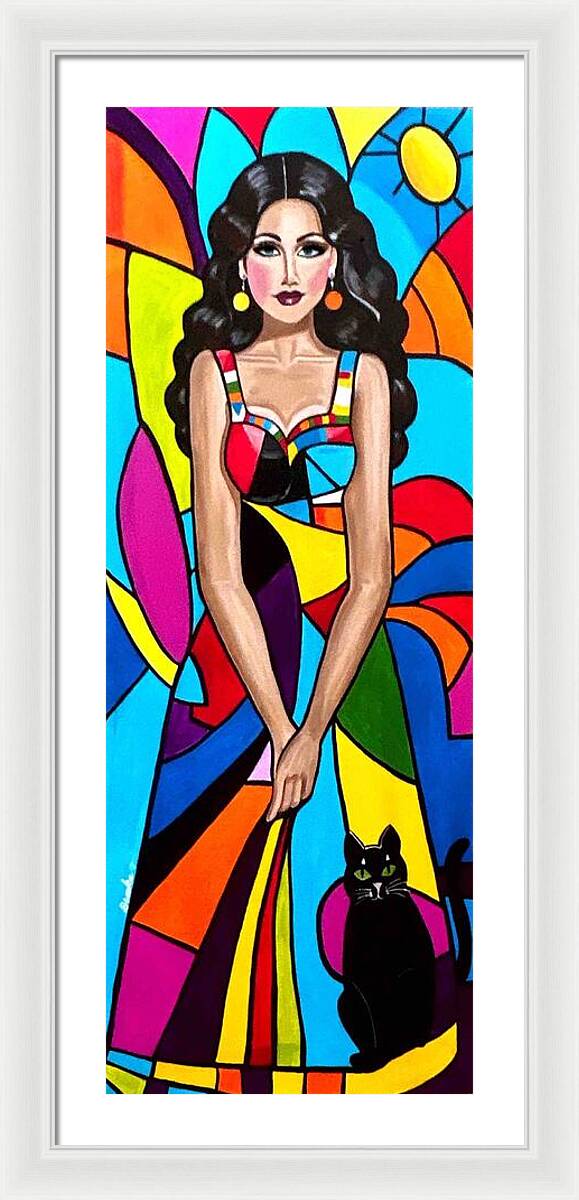 Natasha in colour - Framed Print