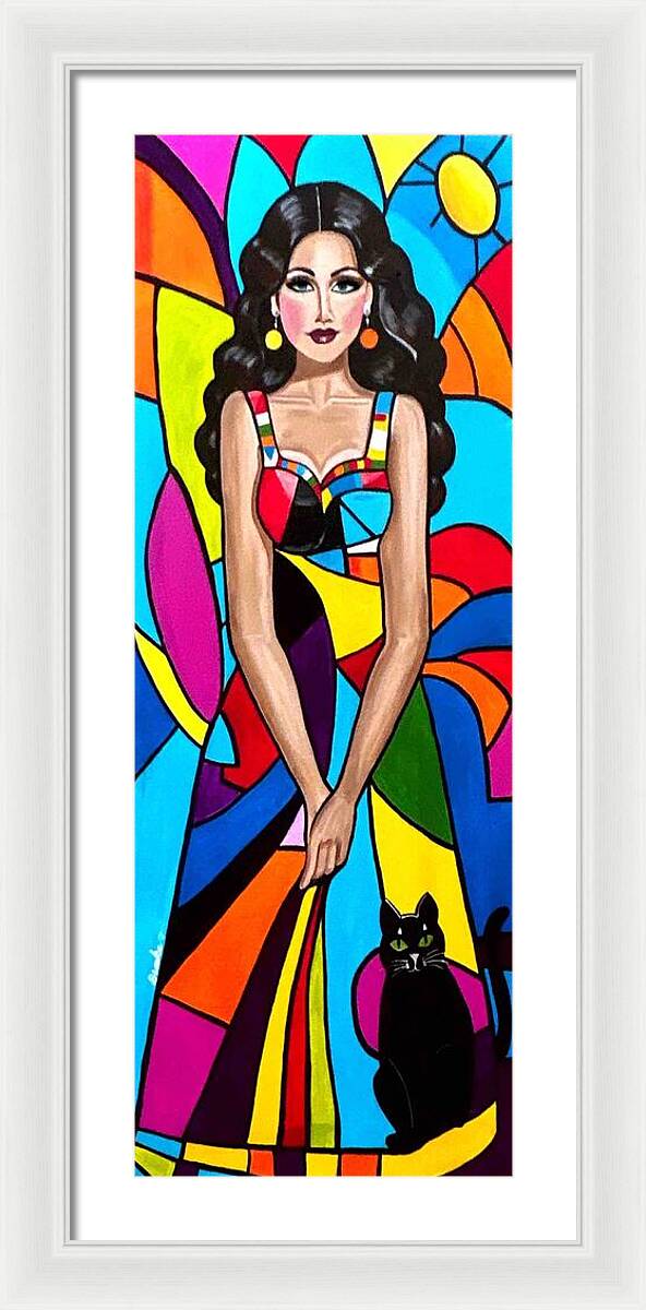Natasha in colour - Framed Print
