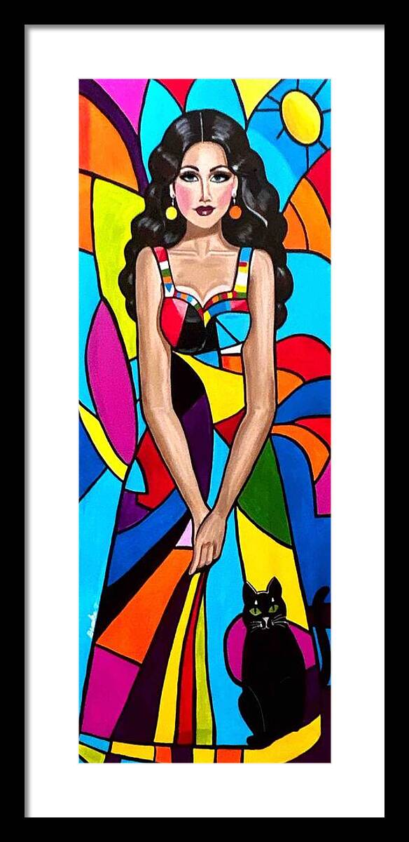 Natasha in colour - Framed Print