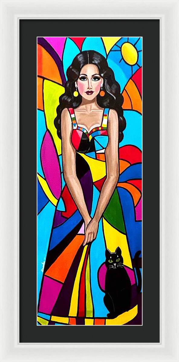 Natasha in colour - Framed Print