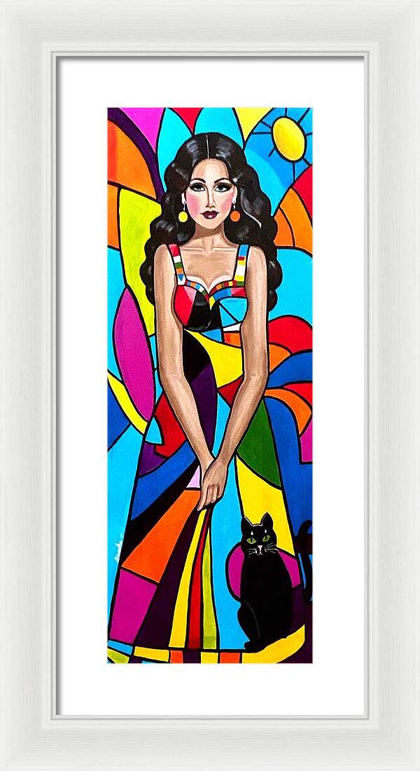 Natasha in colour - Framed Print