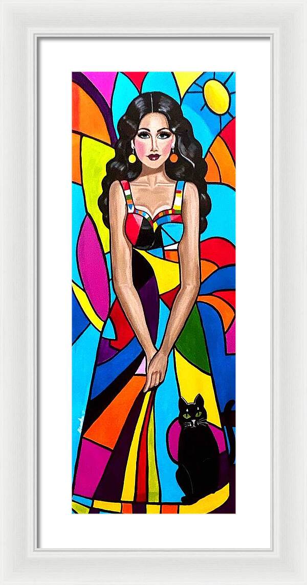 Natasha in colour - Framed Print