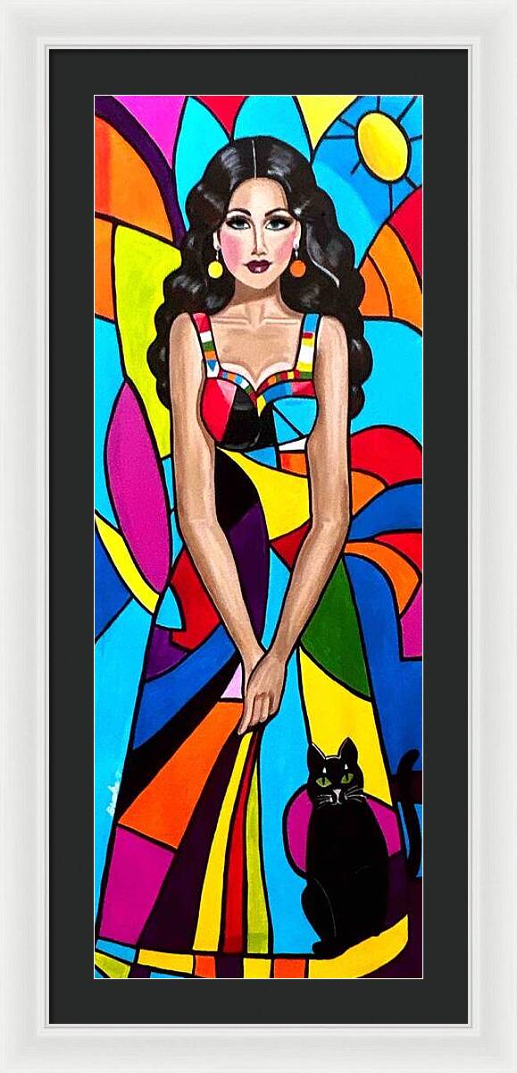 Natasha in colour - Framed Print