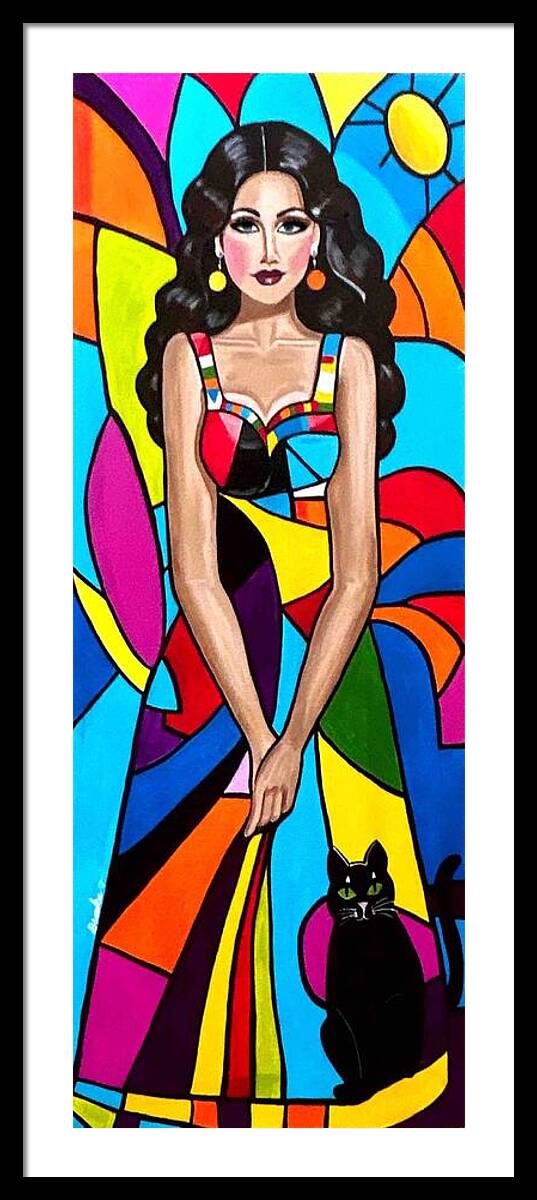 Natasha in colour - Framed Print