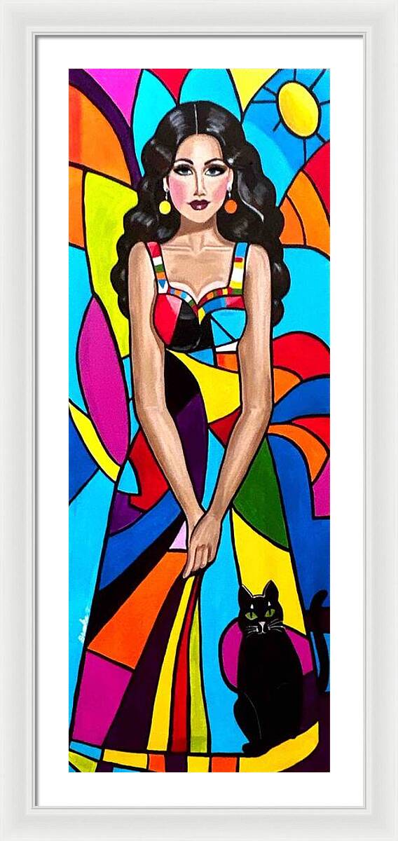 Natasha in colour - Framed Print