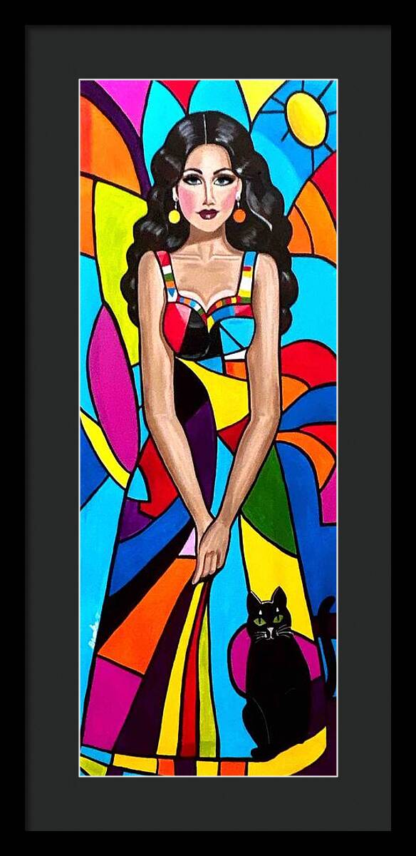 Natasha in colour - Framed Print