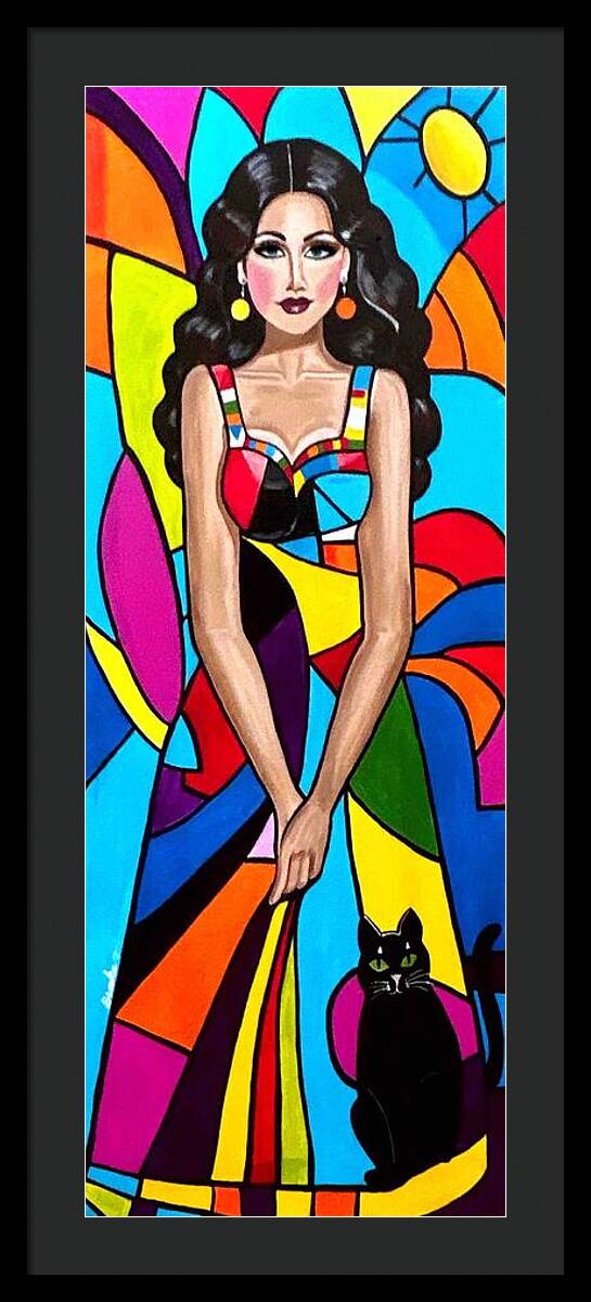 Natasha in colour - Framed Print