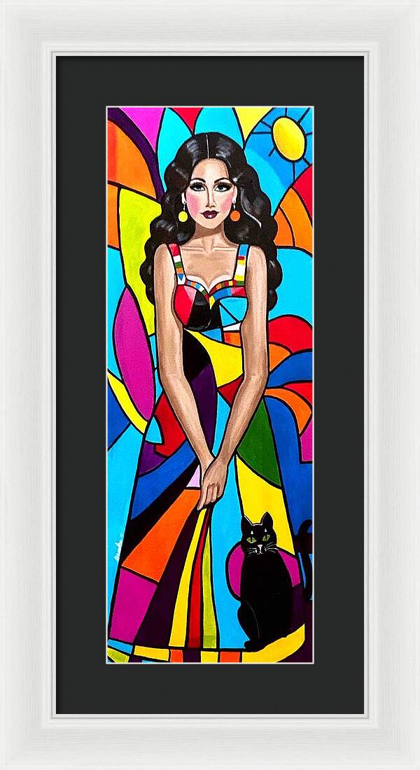 Natasha in colour - Framed Print