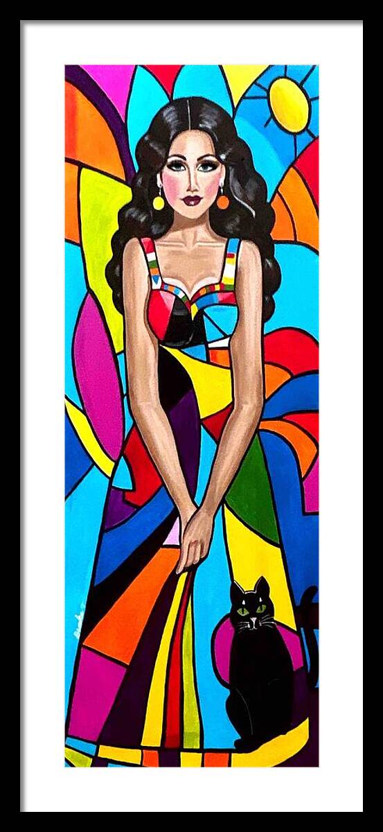 Natasha in colour - Framed Print