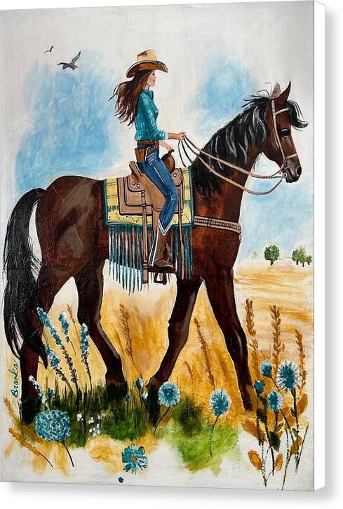 Riding Rayna - Canvas Print