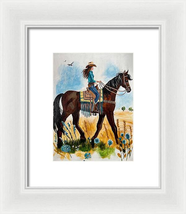 Riding Rayna - Framed Print