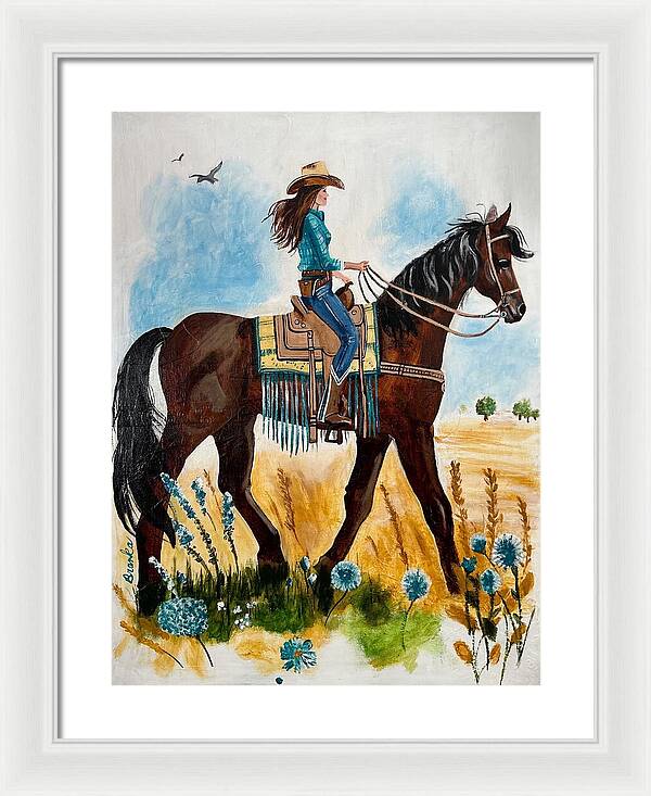 Riding Rayna - Framed Print