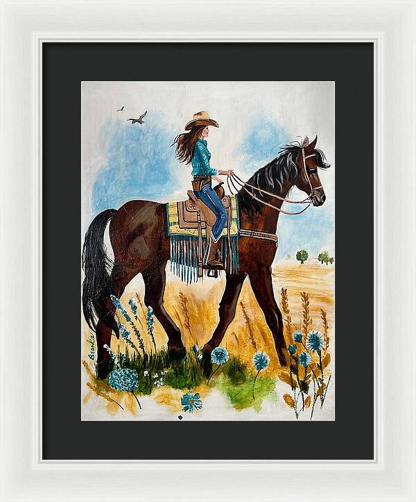 Riding Rayna - Framed Print