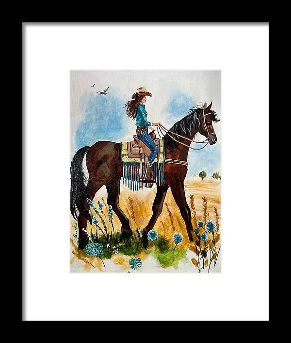 Riding Rayna - Framed Print