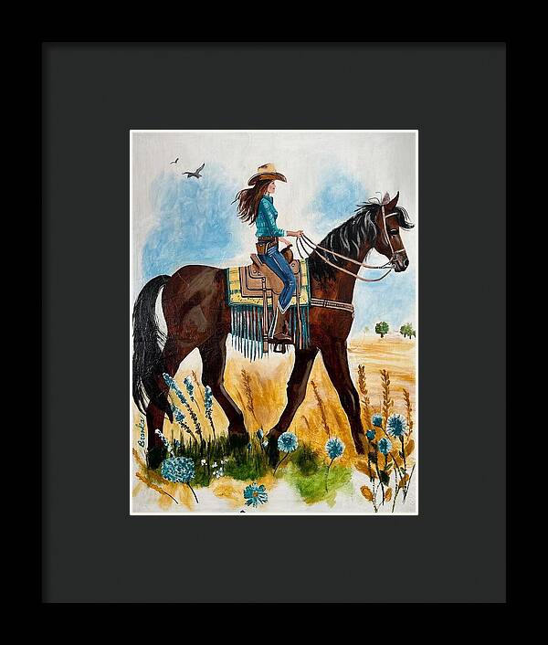 Riding Rayna - Framed Print