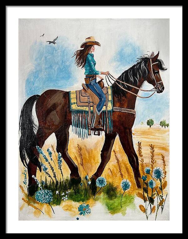 Riding Rayna - Framed Print