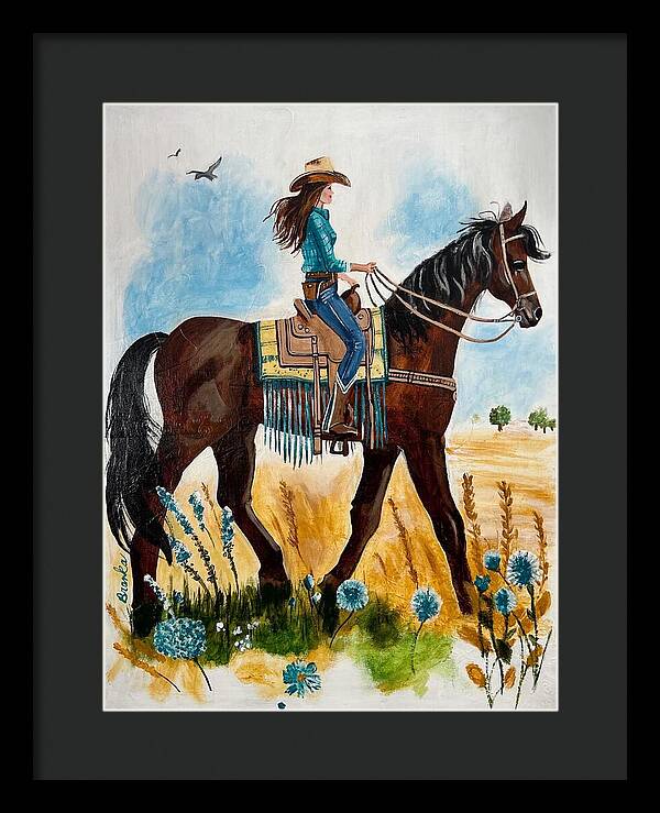 Riding Rayna - Framed Print