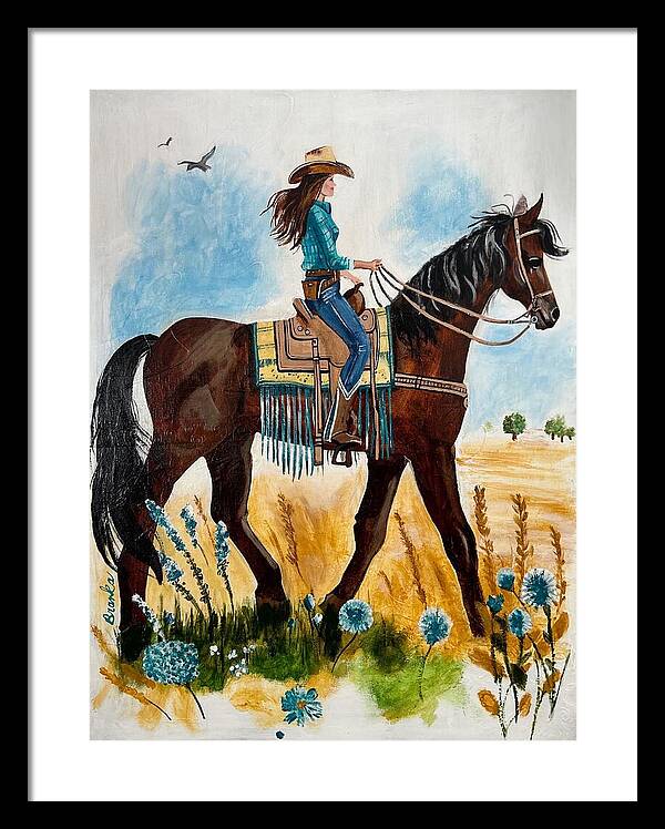 Riding Rayna - Framed Print