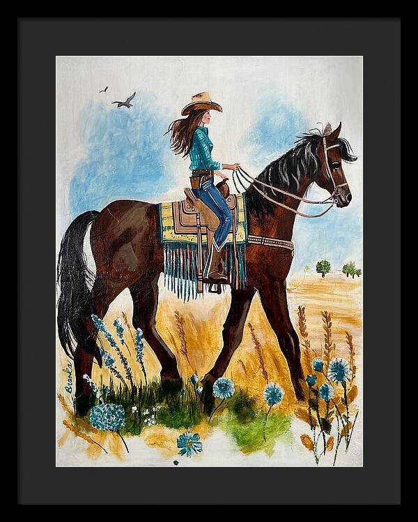 Riding Rayna - Framed Print