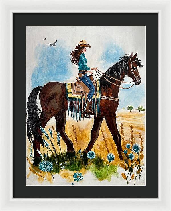 Riding Rayna - Framed Print