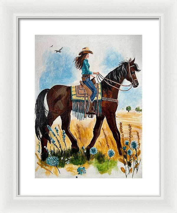 Riding Rayna - Framed Print