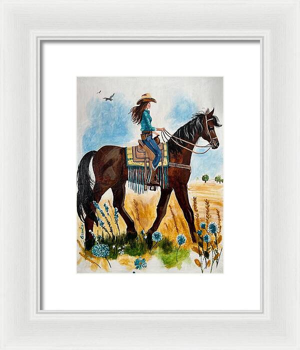 Riding Rayna - Framed Print