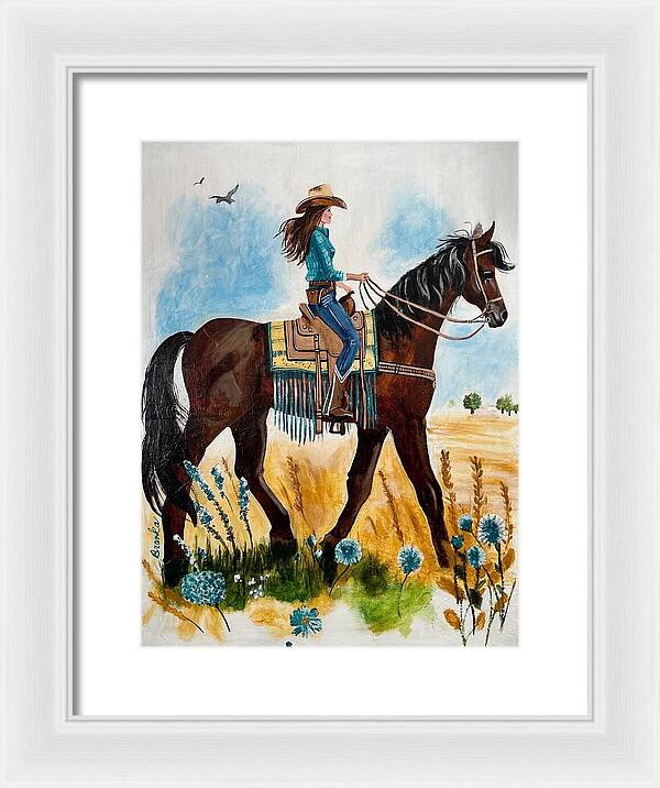 Riding Rayna - Framed Print