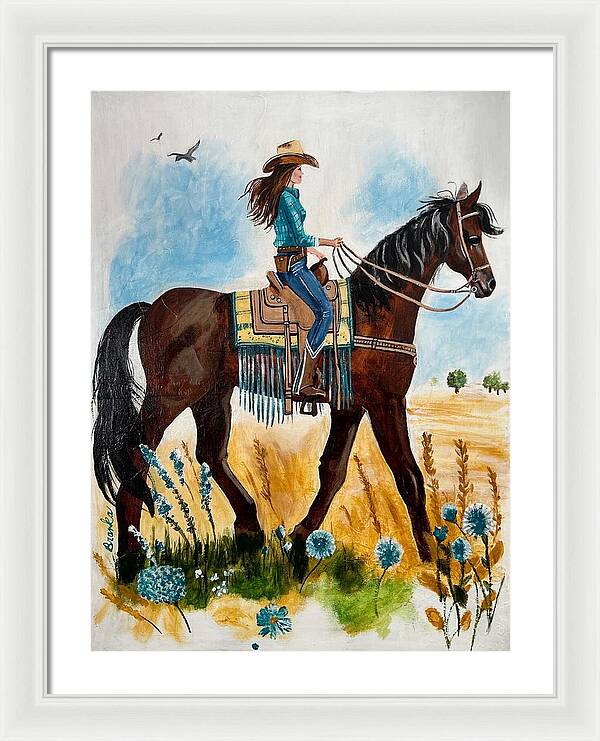 Riding Rayna - Framed Print