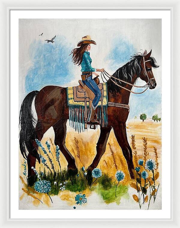 Riding Rayna - Framed Print