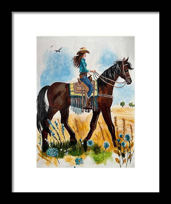 Riding Rayna - Framed Print