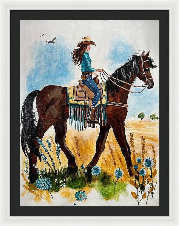 Riding Rayna - Framed Print