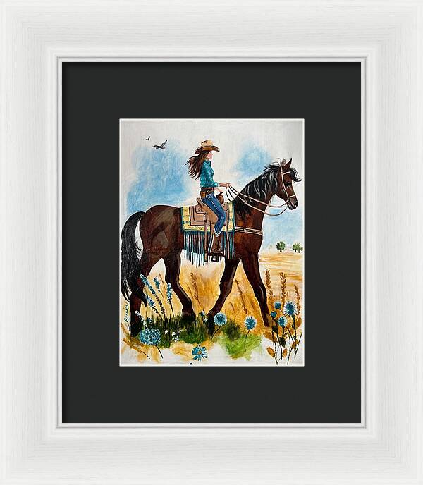 Riding Rayna - Framed Print