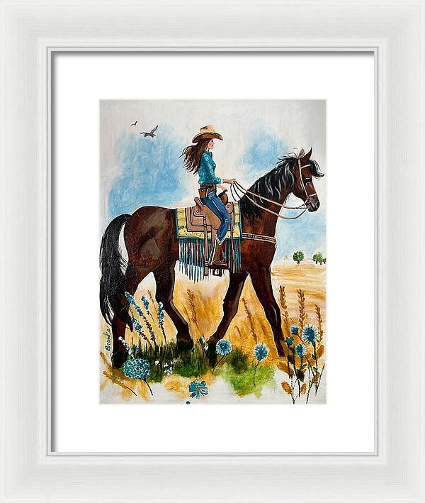 Riding Rayna - Framed Print