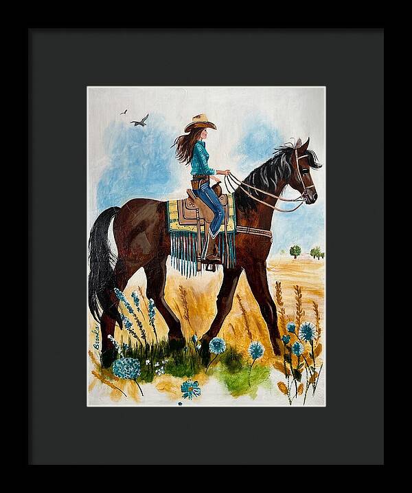 Riding Rayna - Framed Print